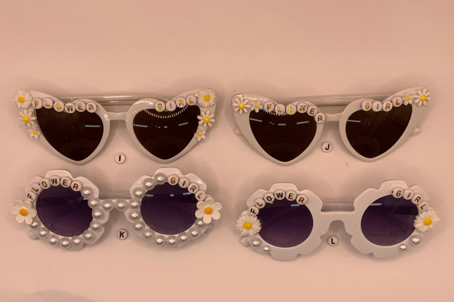 personalised girls flower girl sunglasses