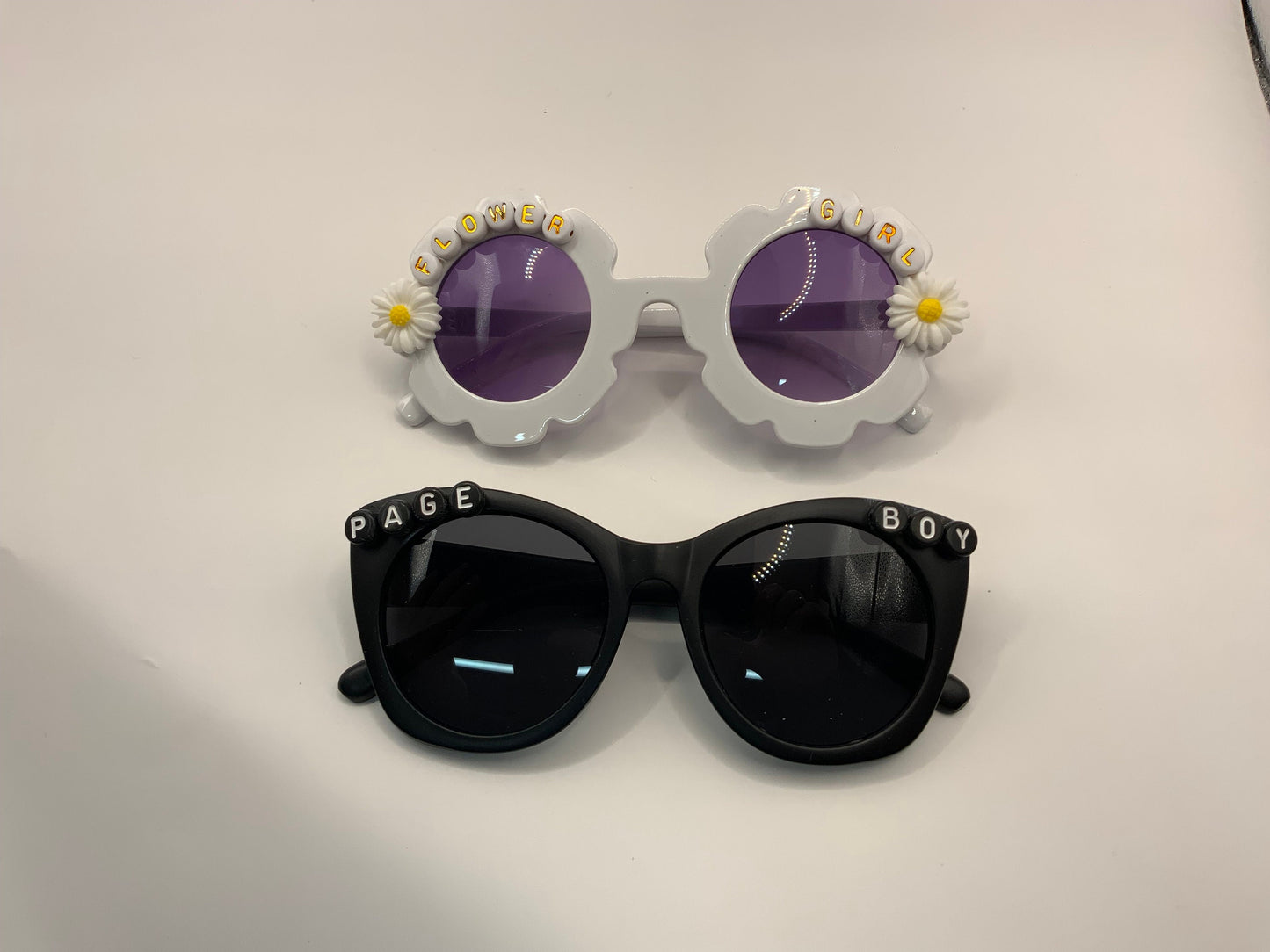 Flower girl gift set | will you be my flower girl | flower girl proposal accessories | flower girl bracelet sunglasses headband | Page Boy