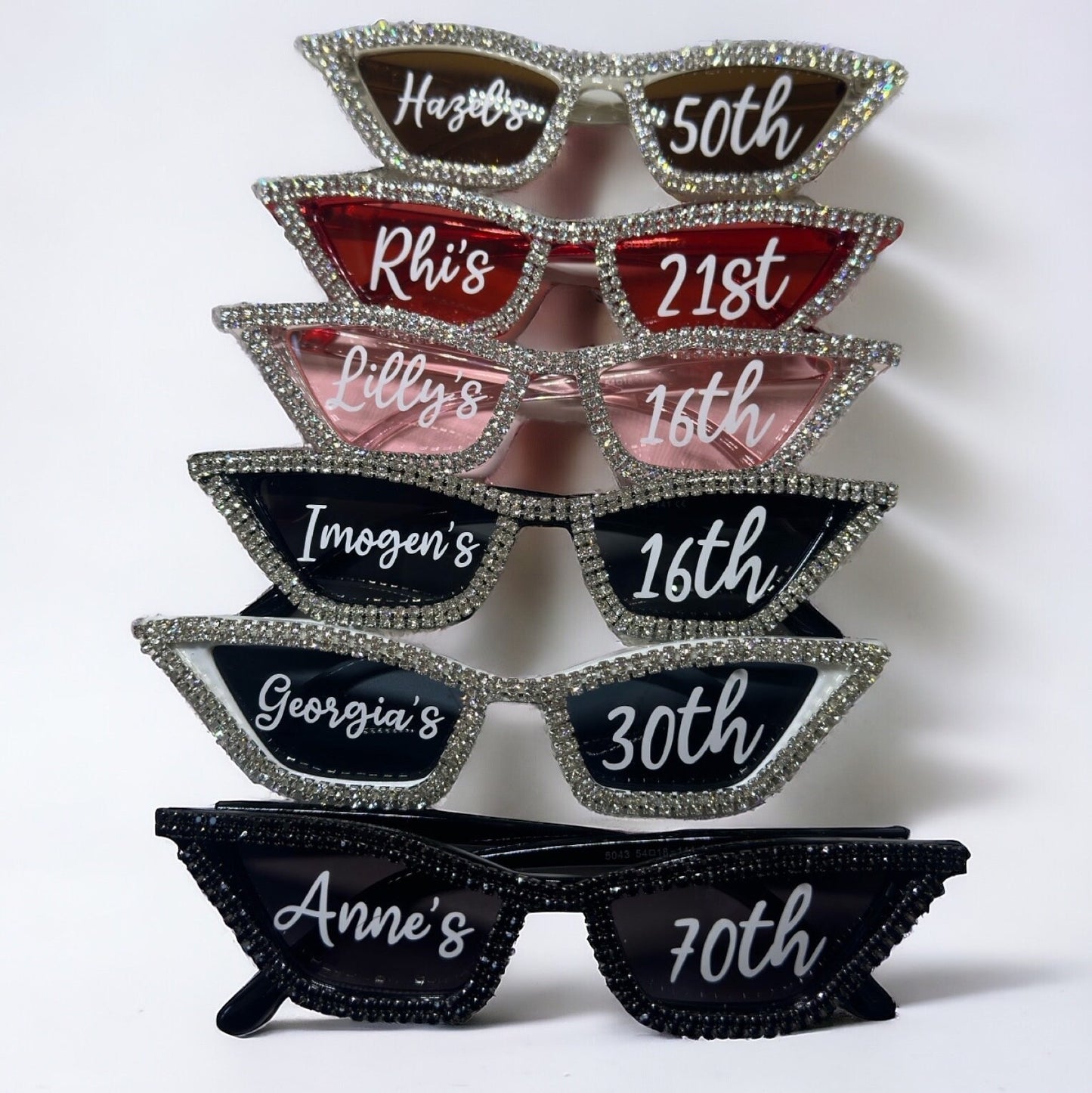Personalised birthday sunglasses