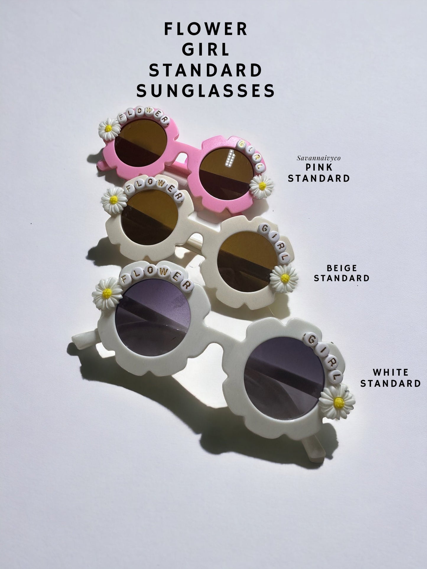 personalised girls flower girl sunglasses