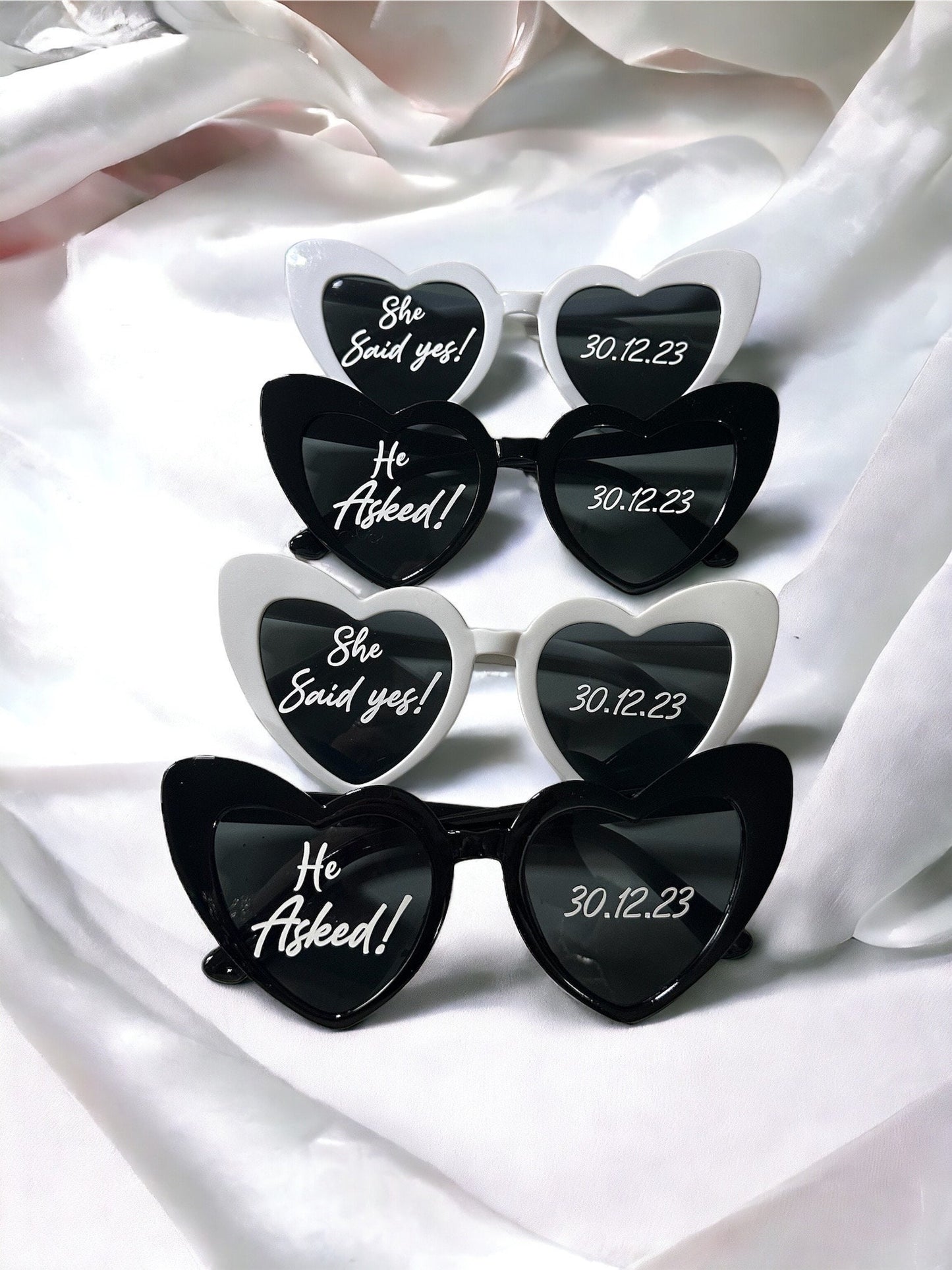 WHITE /Black Personalised wedding sunglasses/wedding favour/wedding sunglasses trend
