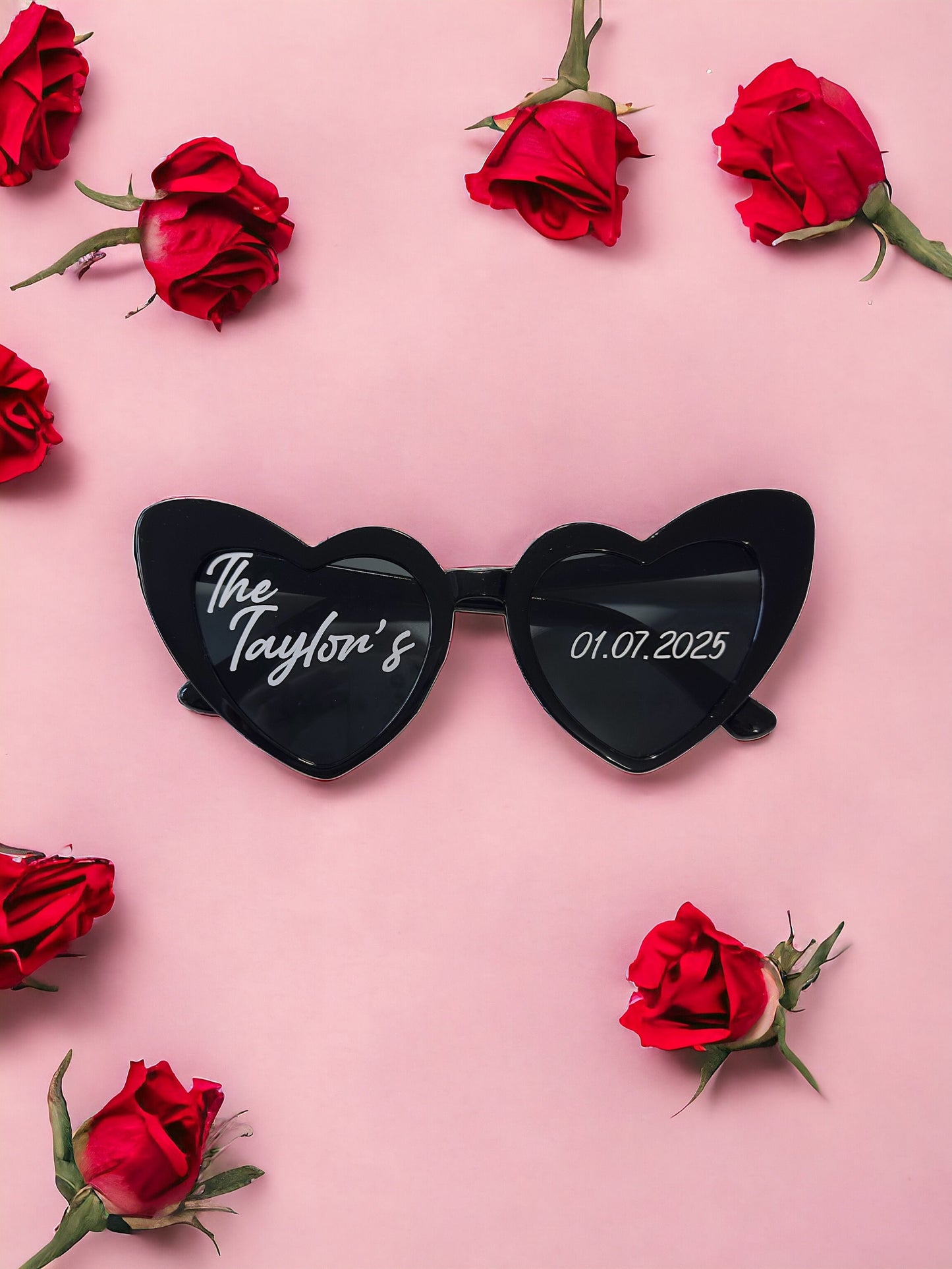 WHITE Personalised wedding sunglasses