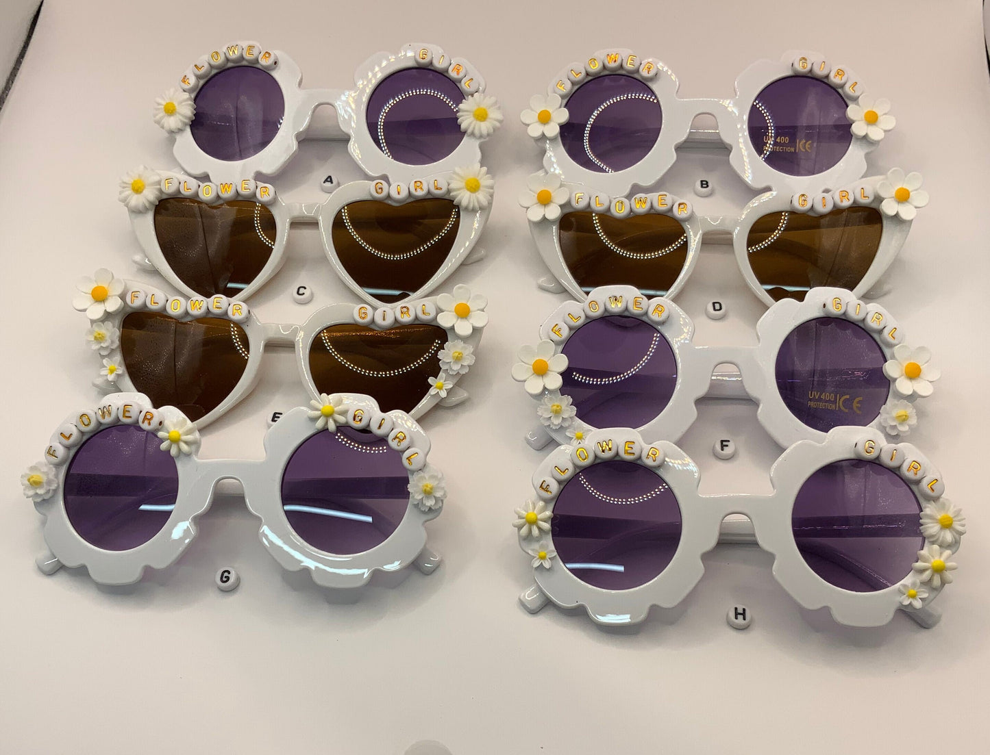 personalised girls flower girl sunglasses