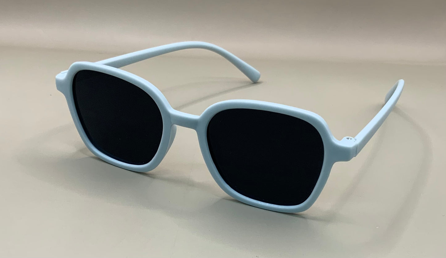 Kids retro square frame sunglasses