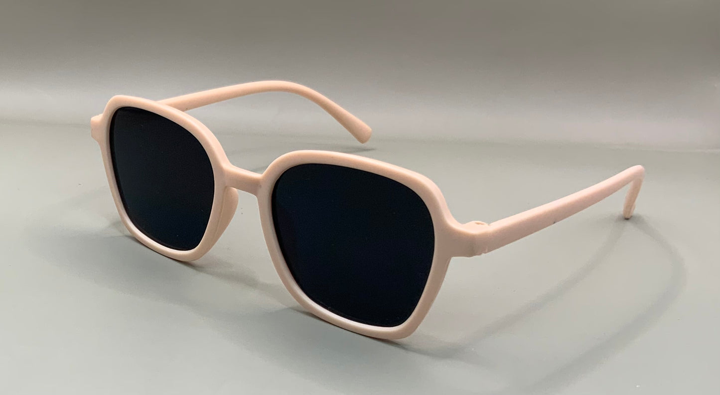 Kids retro square frame sunglasses