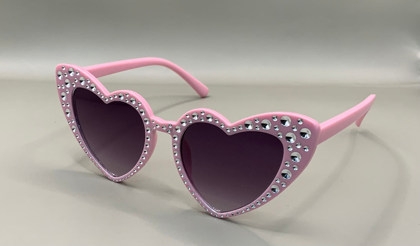 Kids heart shaped bling sunglasses