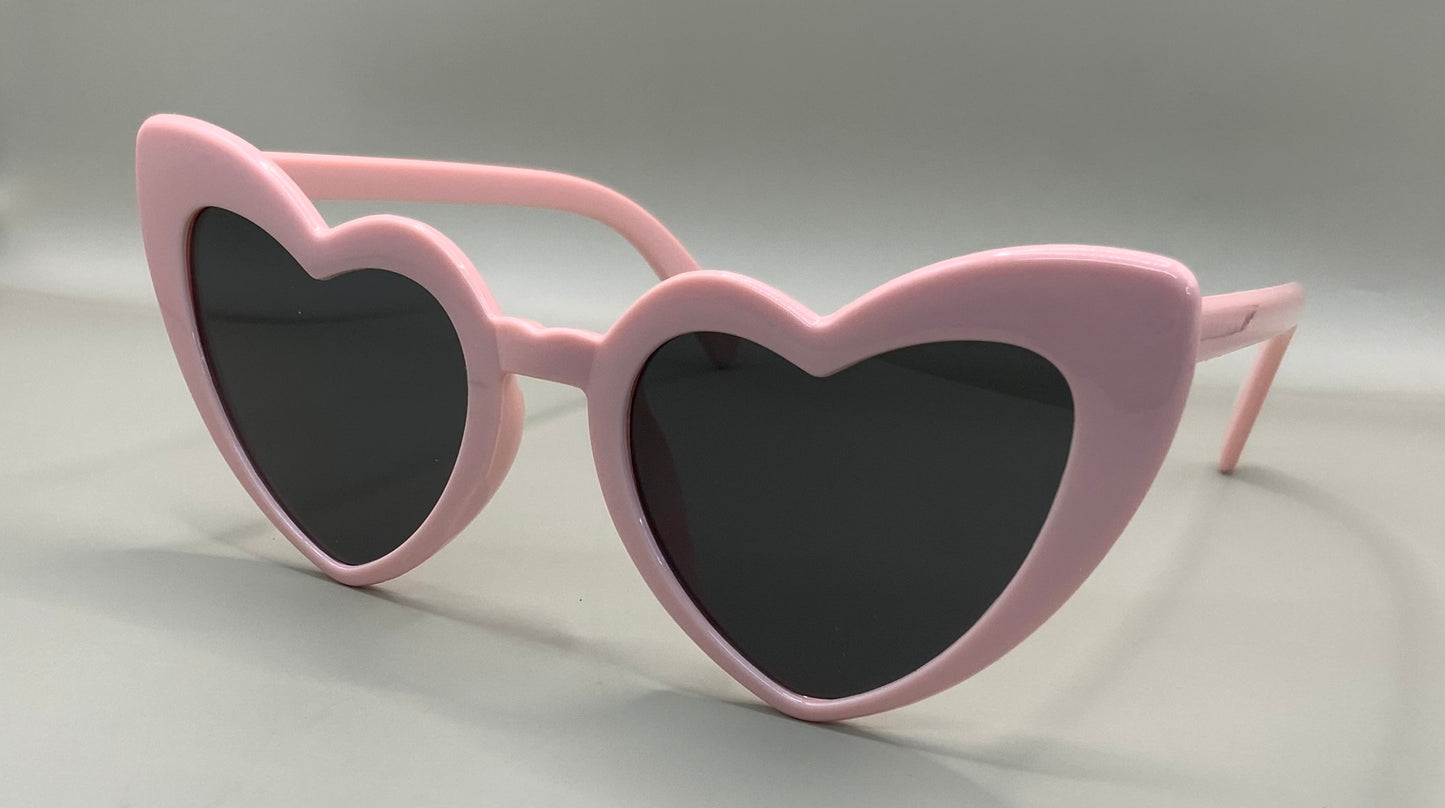 Ladies plain heart sunglasses