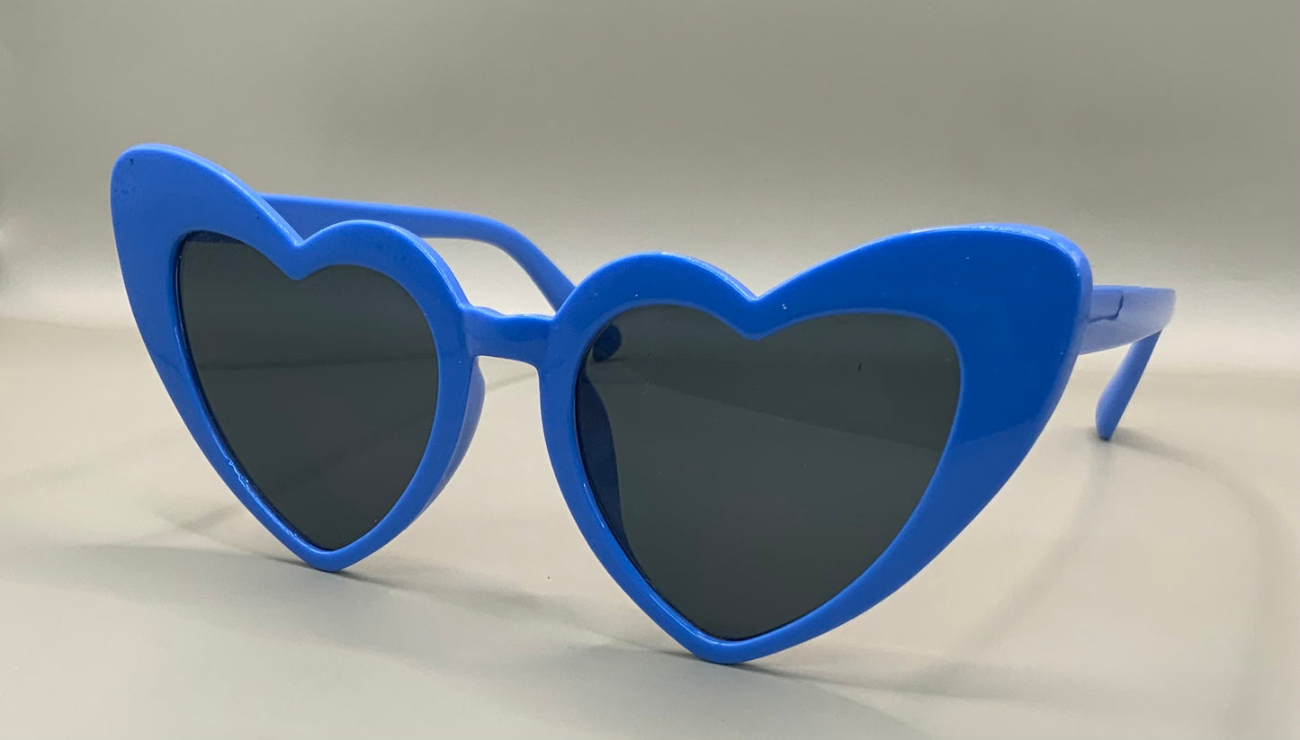 Ladies plain heart sunglasses