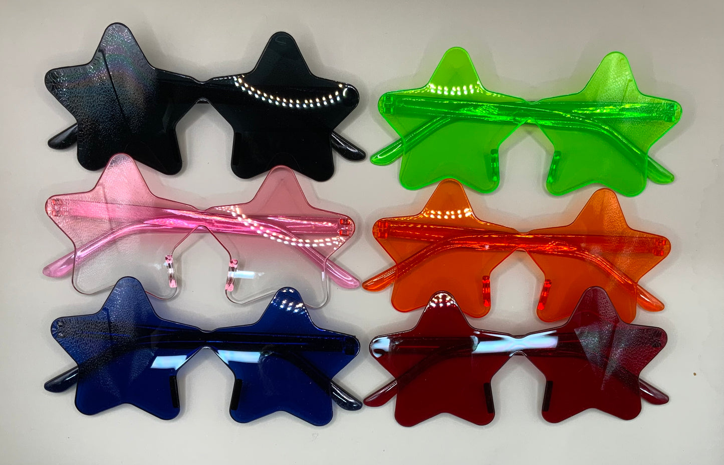 Ladies rimless star sunglasses