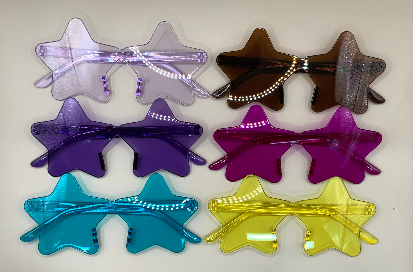 Ladies rimless star sunglasses