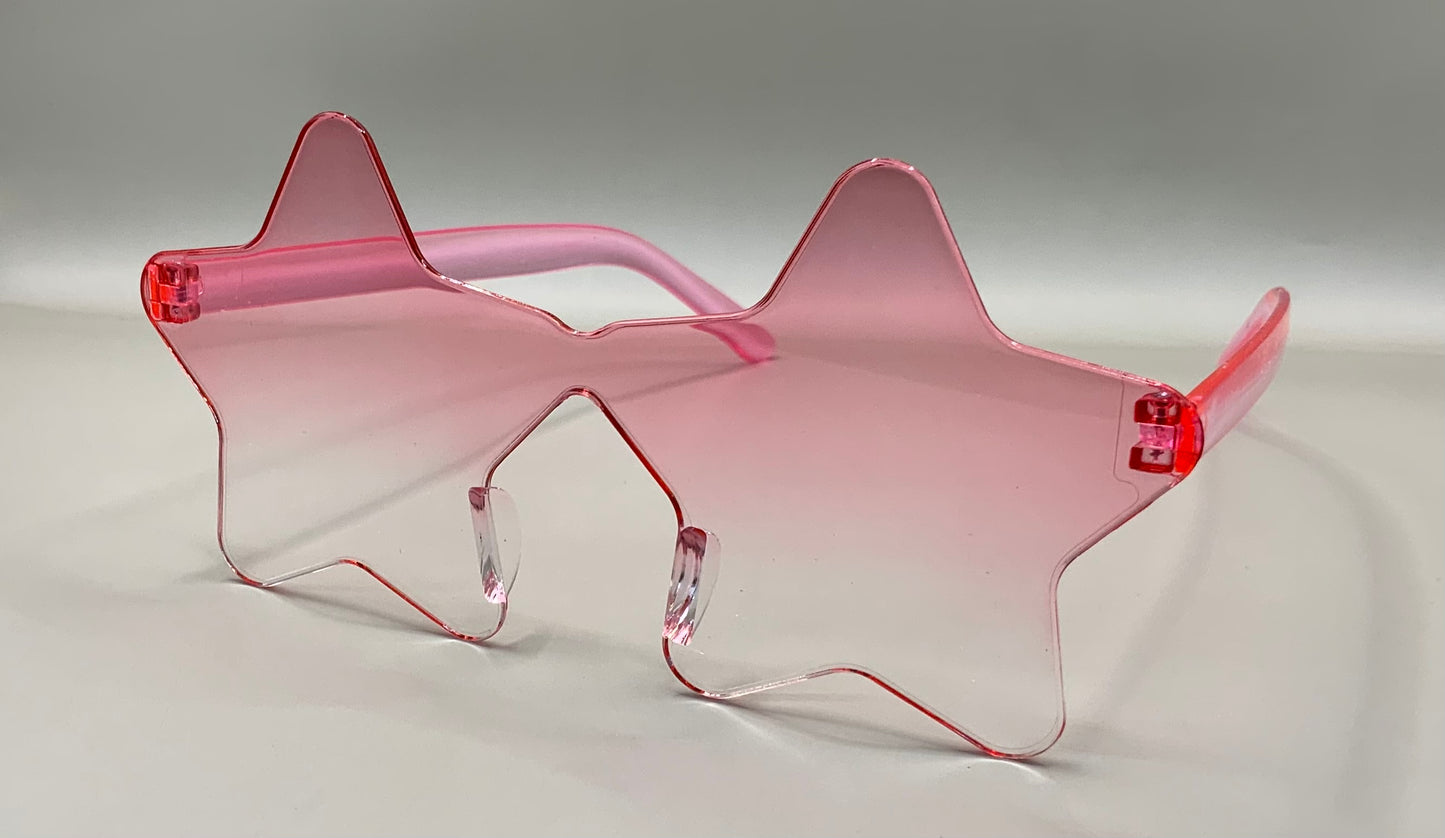 Ladies rimless star sunglasses