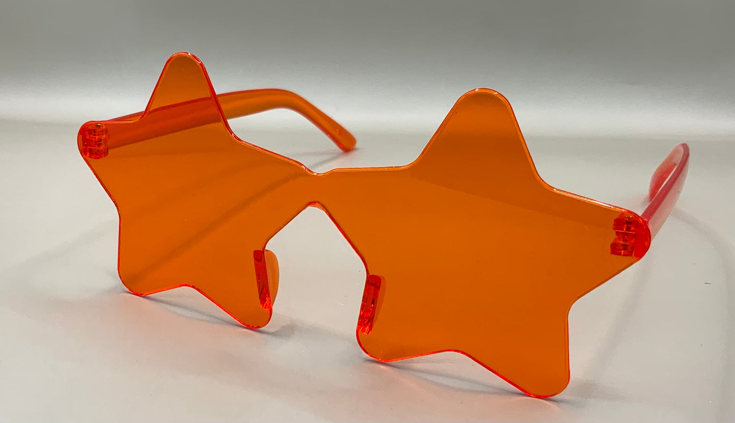 Ladies rimless star sunglasses