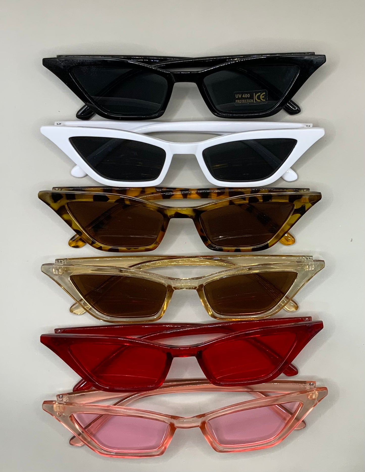 Ladies cat eye plain sunglasses