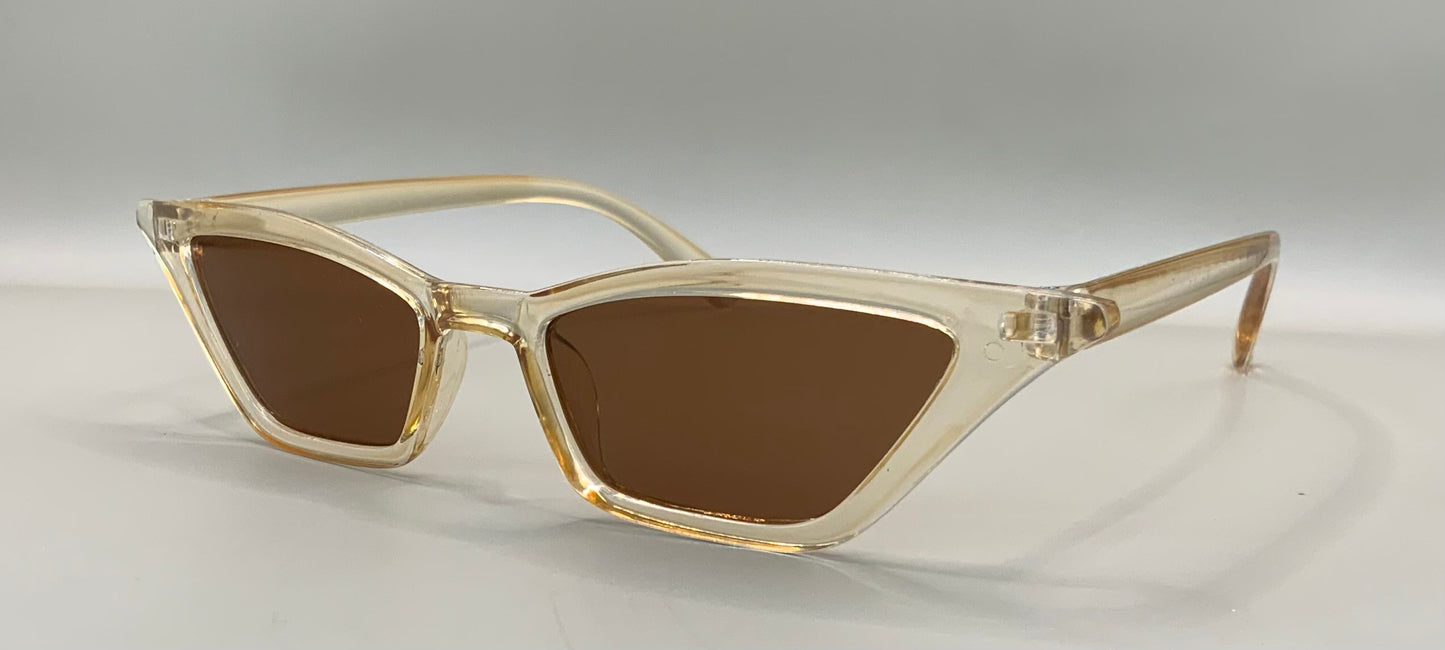 Ladies cat eye plain sunglasses