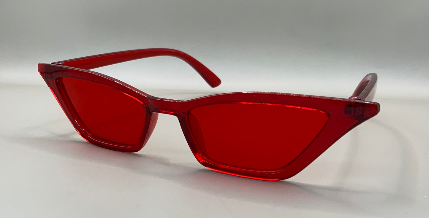 Ladies cat eye plain sunglasses