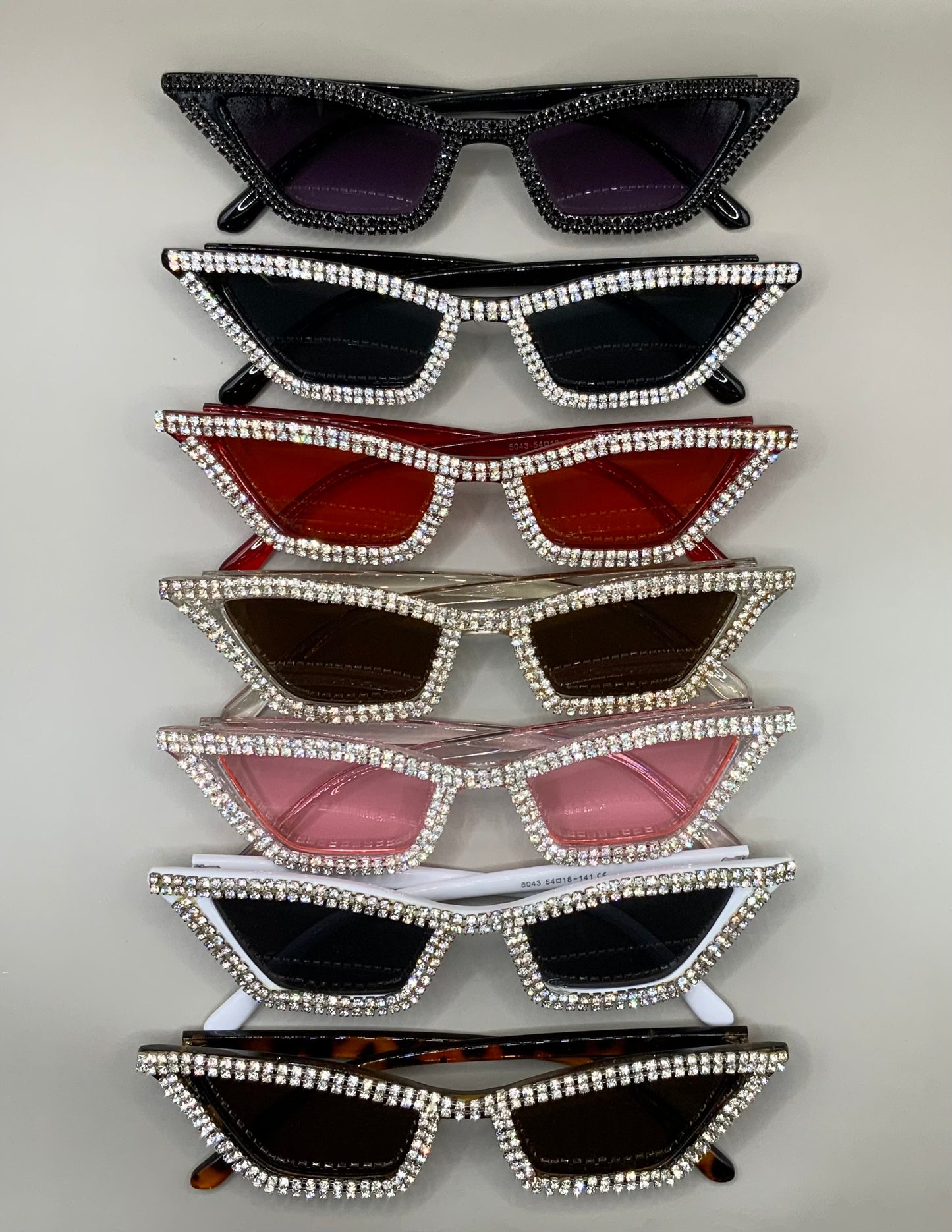 Ladies cat eye diamanté sunglasses
