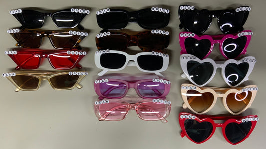 Team bride wedding sunglasses