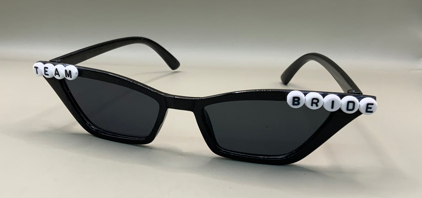 Team bride wedding sunglasses