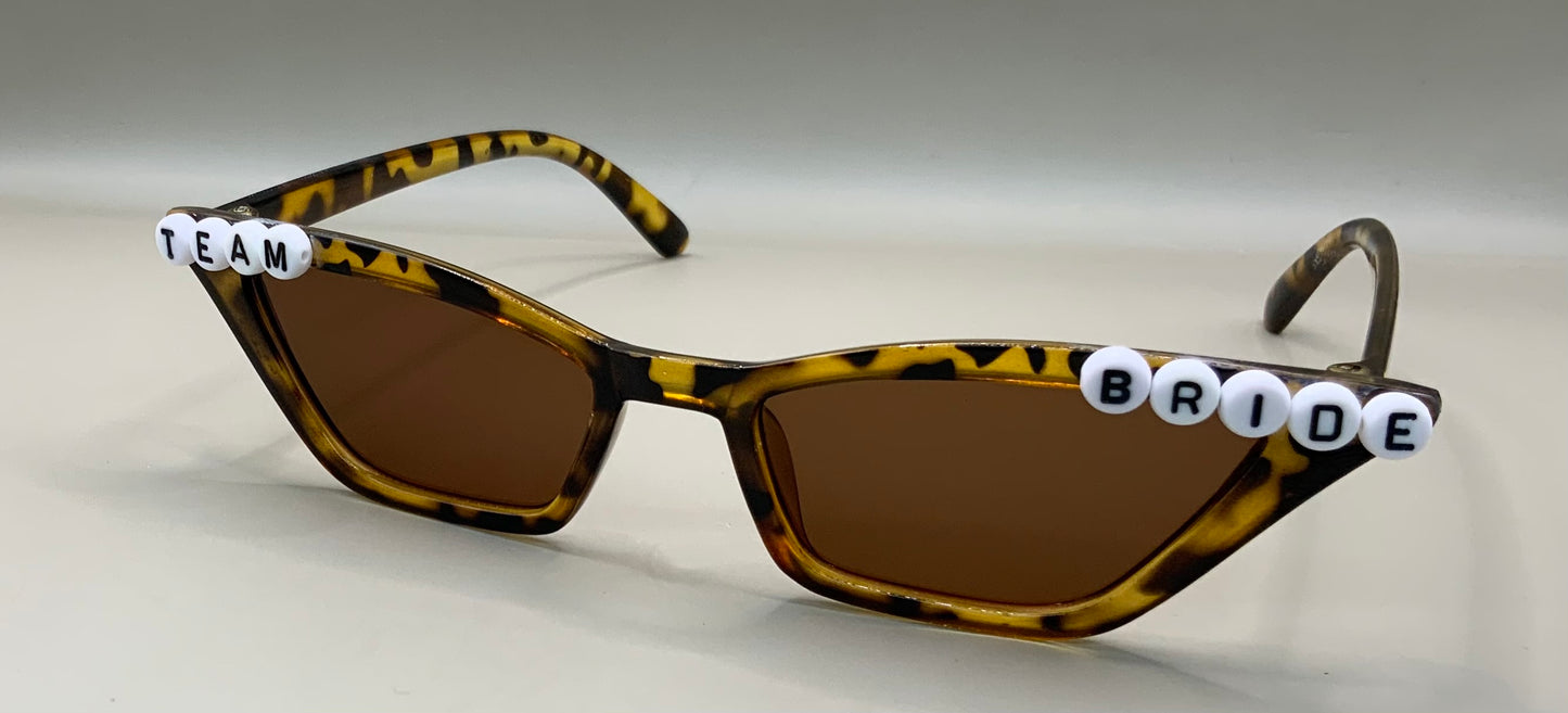 Team bride wedding sunglasses