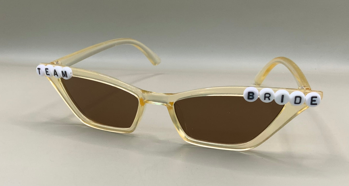Team bride wedding sunglasses