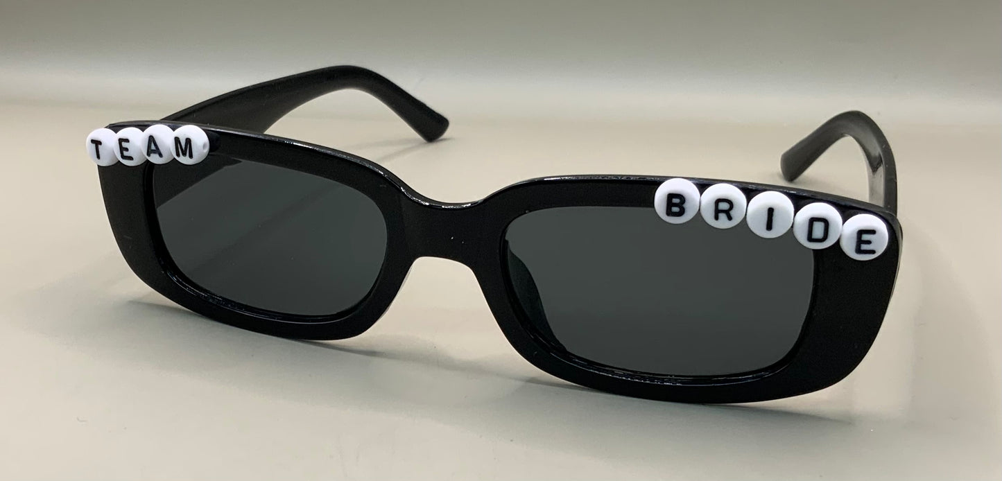 Team bride wedding sunglasses