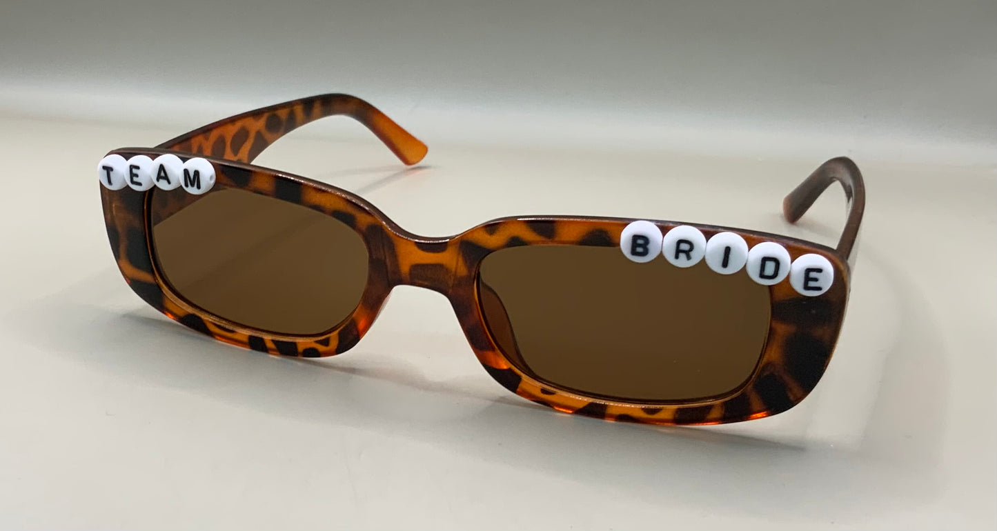 Team bride wedding sunglasses