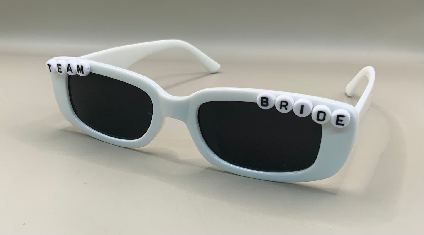 Team bride wedding sunglasses