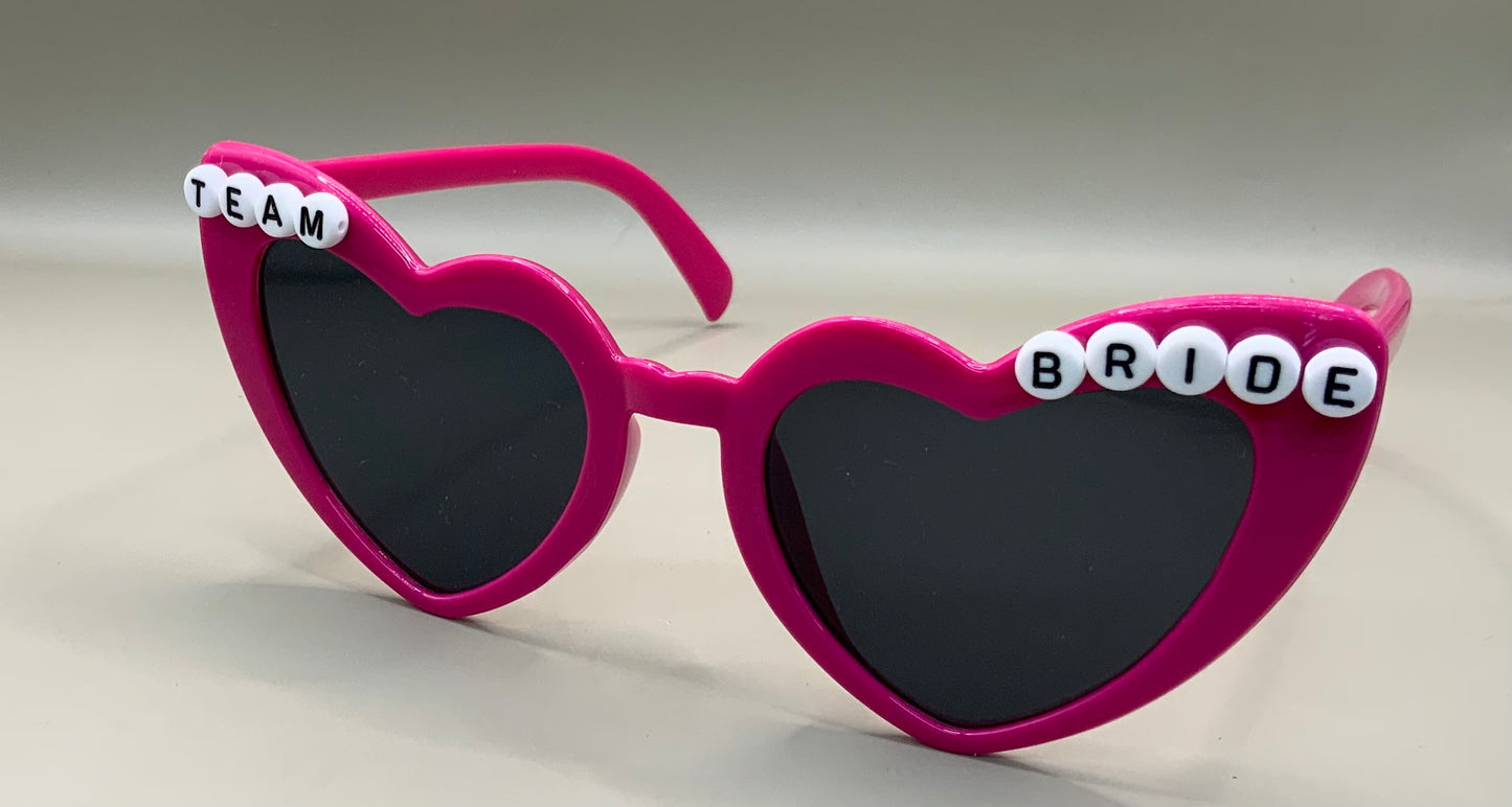 Team bride wedding sunglasses