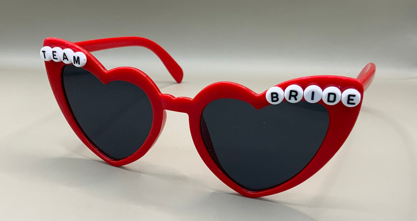 Team bride wedding sunglasses