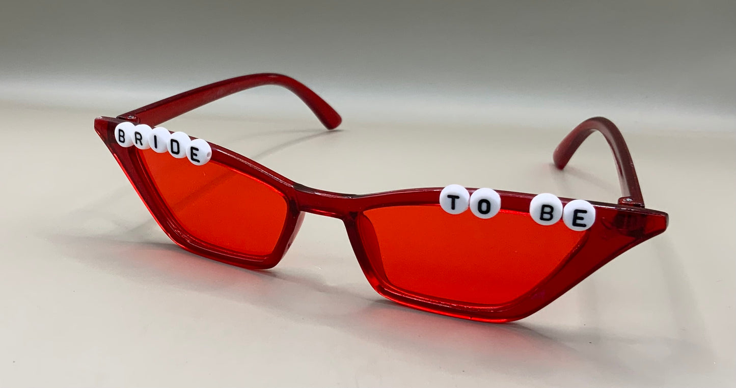 Bride to be wedding sunglasses