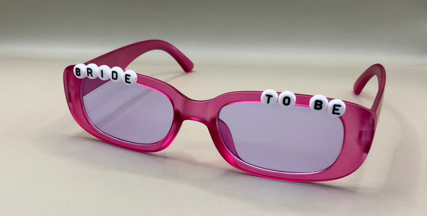 Bride to be wedding sunglasses