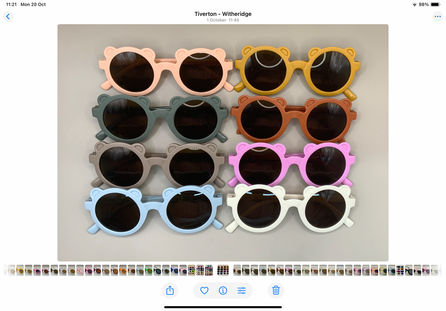 Children’s personalised teddy bear sunglasses