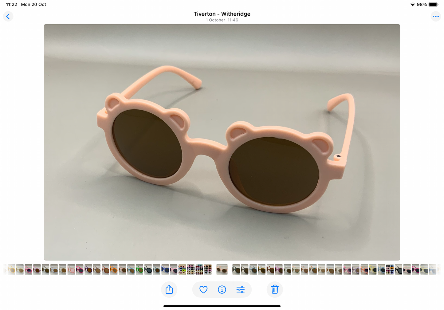 Children’s personalised teddy bear sunglasses