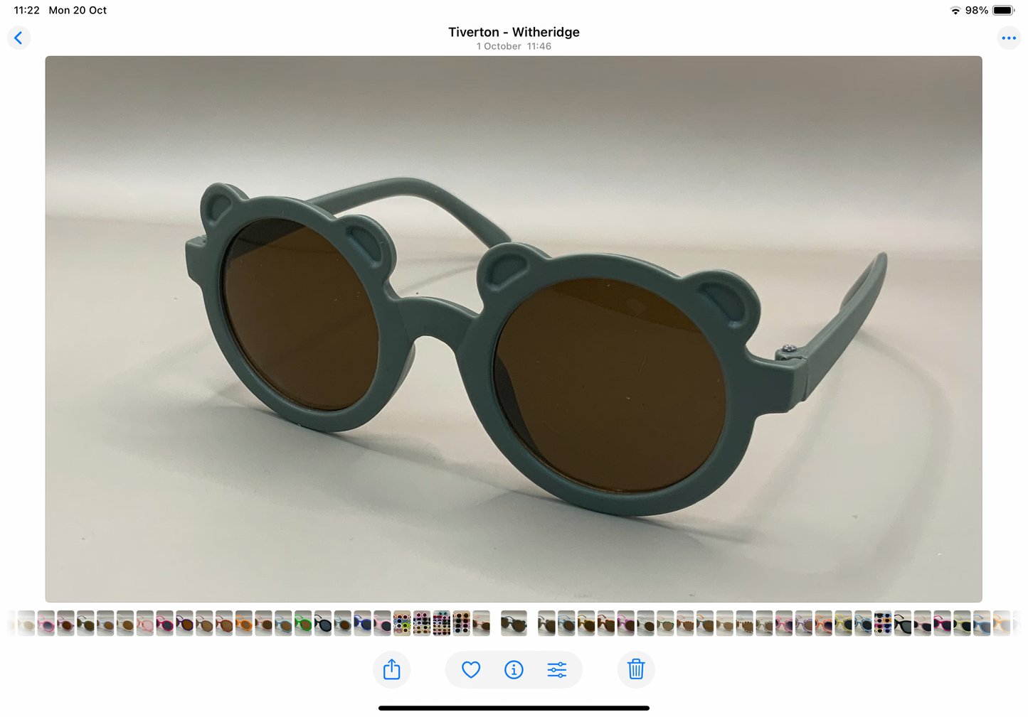 Children’s personalised teddy bear sunglasses