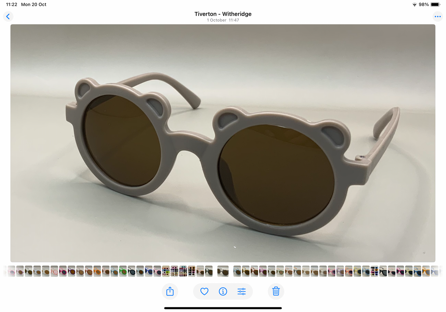 Children’s personalised teddy bear sunglasses