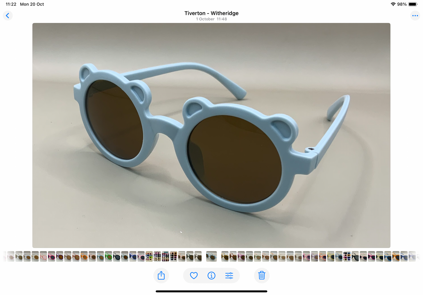 Children’s personalised teddy bear sunglasses