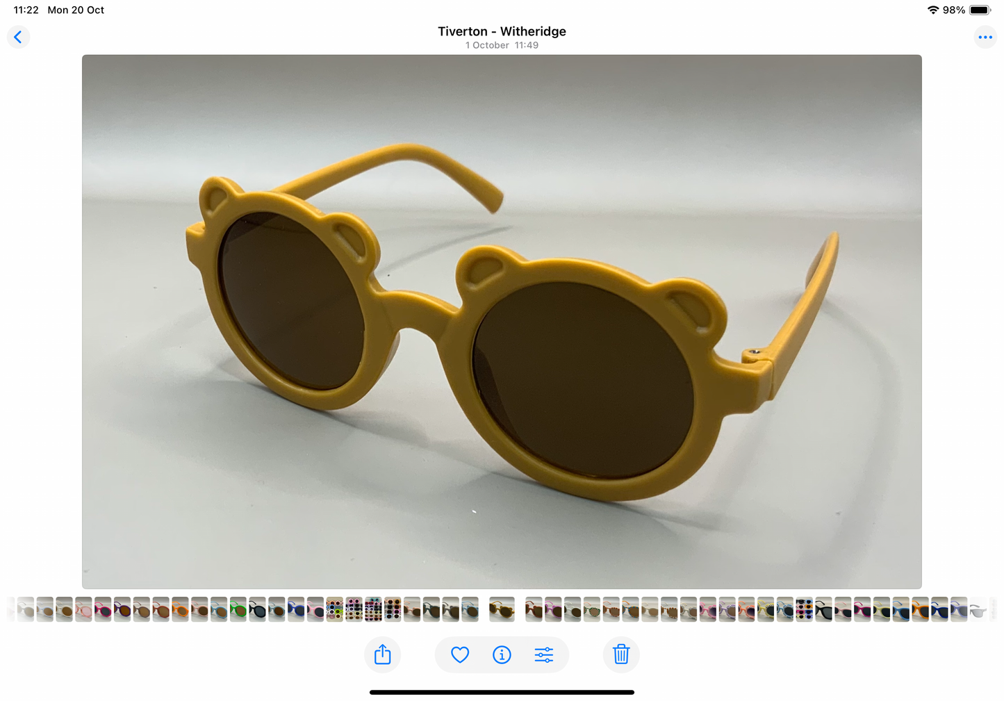 Children’s personalised teddy bear sunglasses