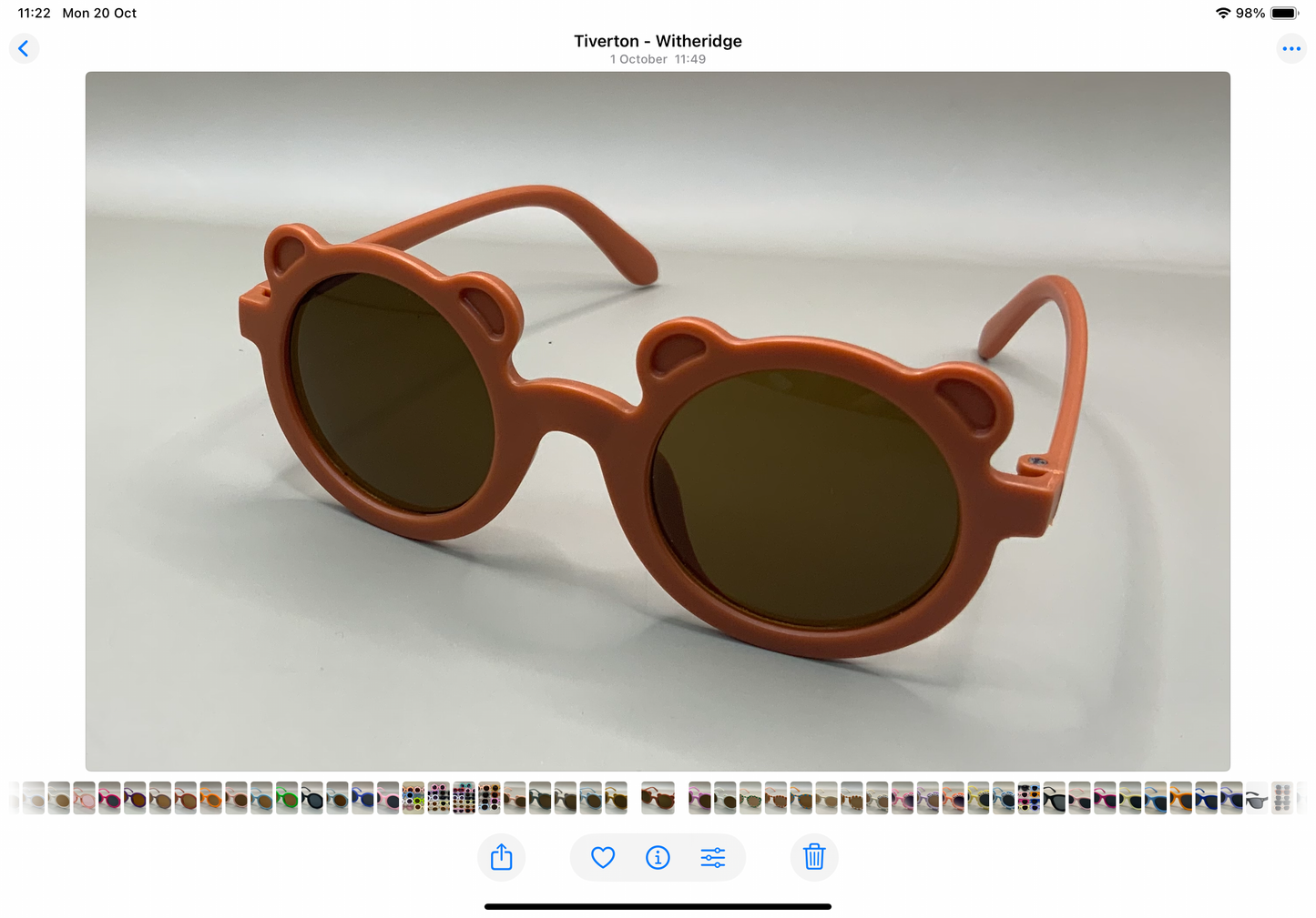 Children’s personalised teddy bear sunglasses