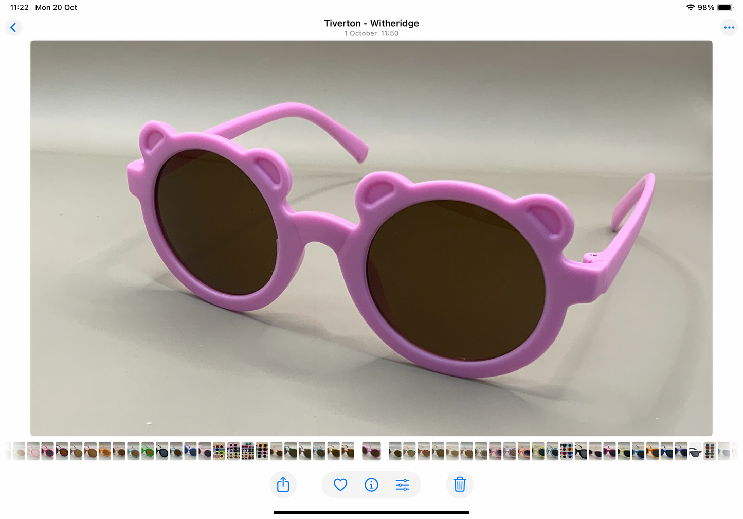 Children’s personalised teddy bear sunglasses