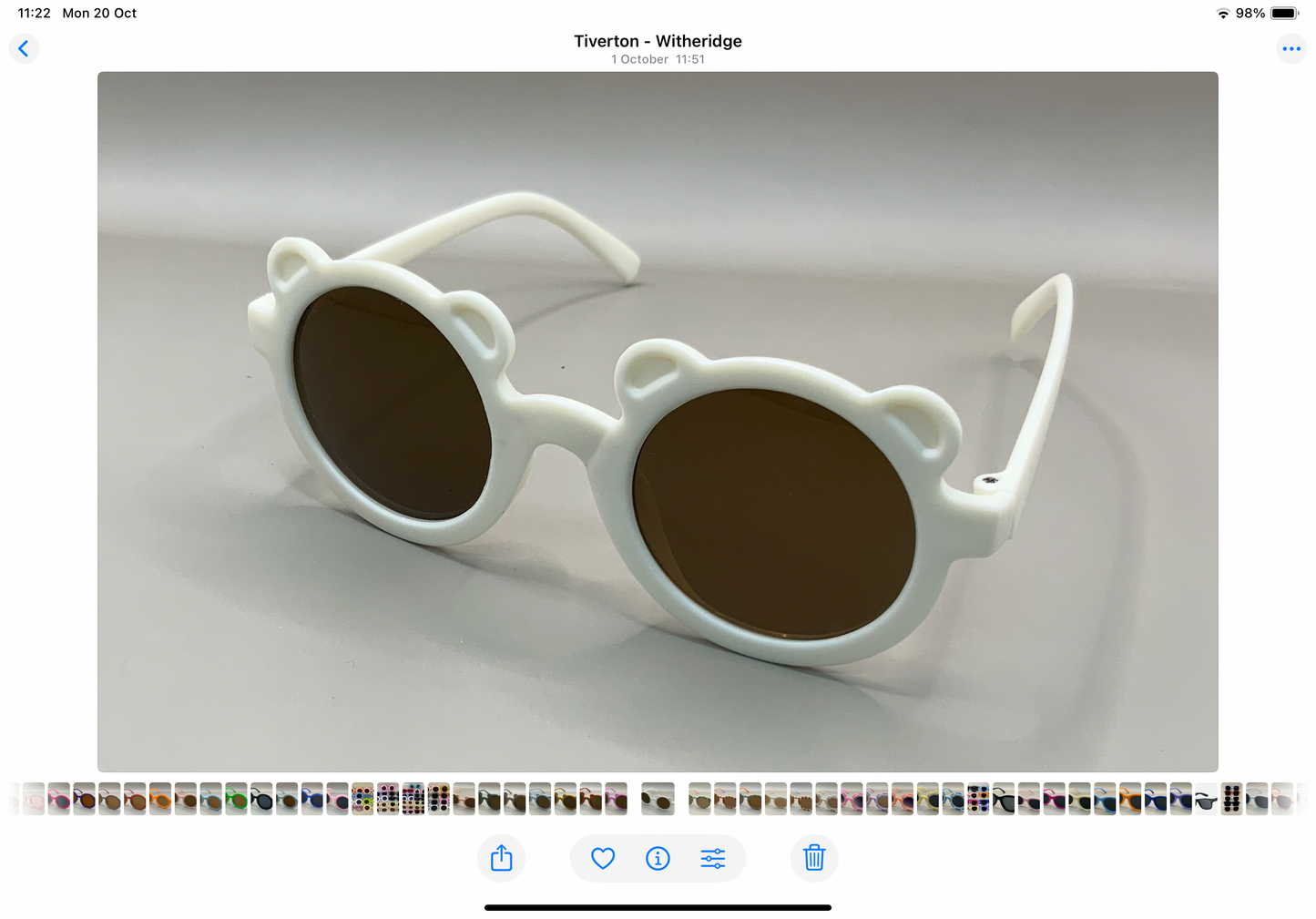 Children’s personalised teddy bear sunglasses