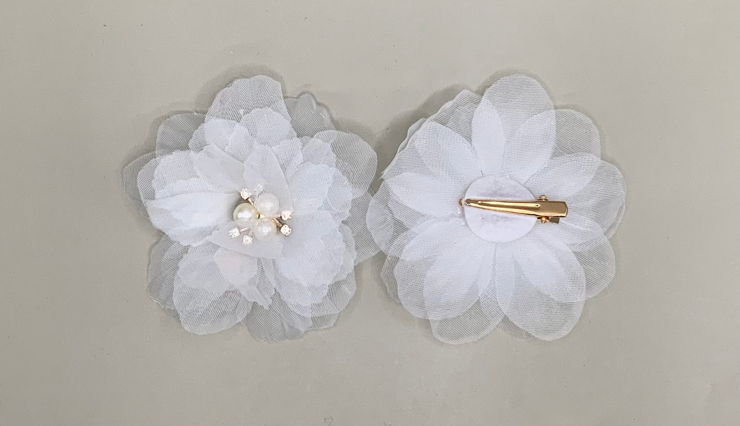 Flower hair clips