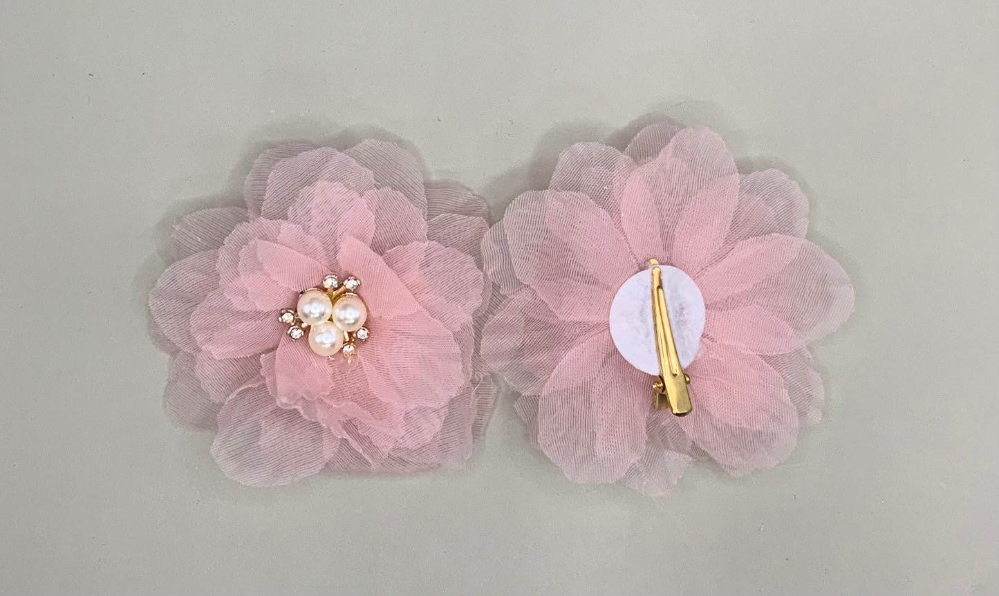 Flower hair clips