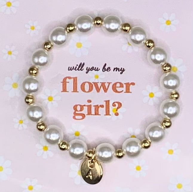 Flower girl bracelet