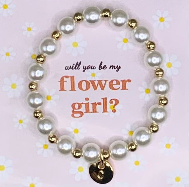 Flower girl bracelet