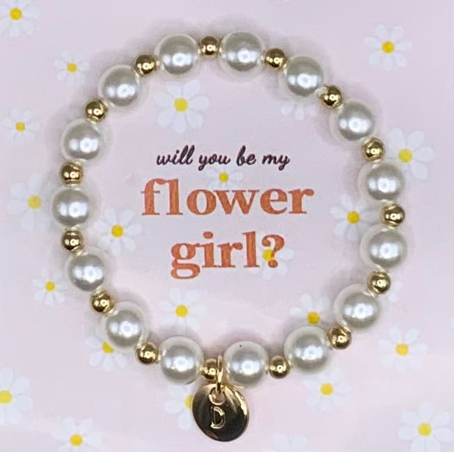 Flower girl bracelet