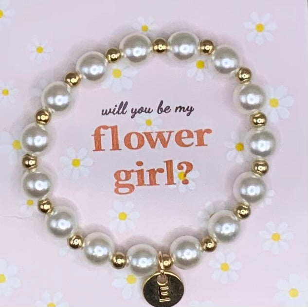 Flower girl bracelet