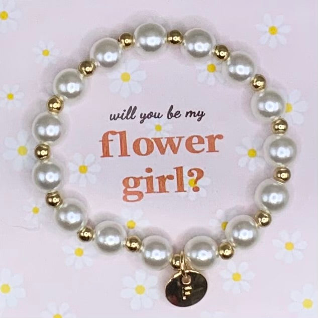 Flower girl bracelet