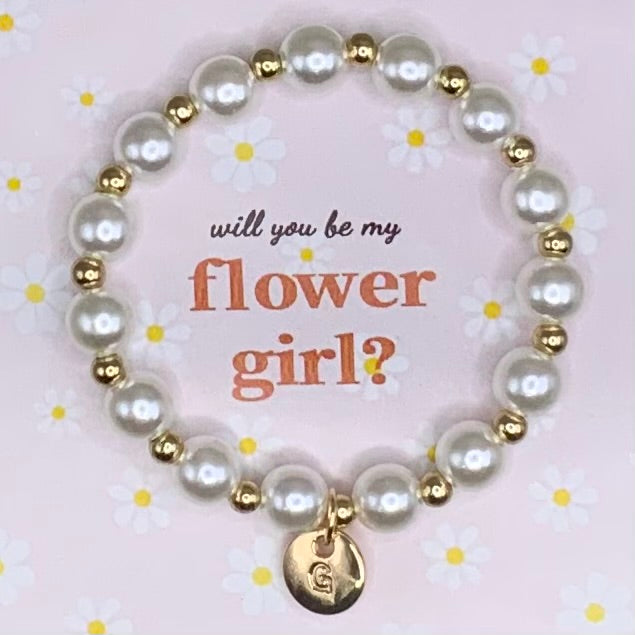 Flower girl bracelet