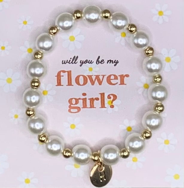 Flower girl bracelet