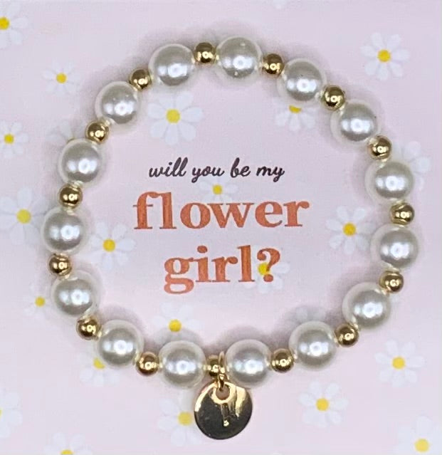 Flower girl bracelet